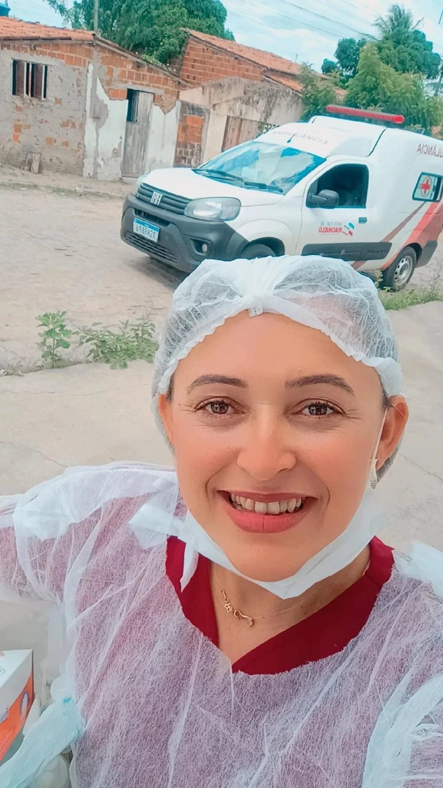 Ex-aluna em atuação profissional na área da saúde